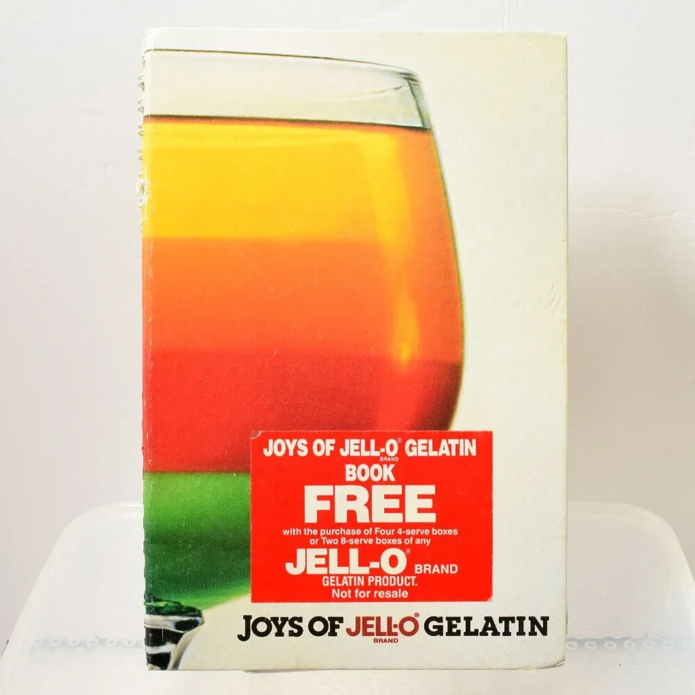 Joys Of Jell-O Brand Gelatin 1981 Spiral Recipe Cookbook Jello Mold 1st Edtn VTG